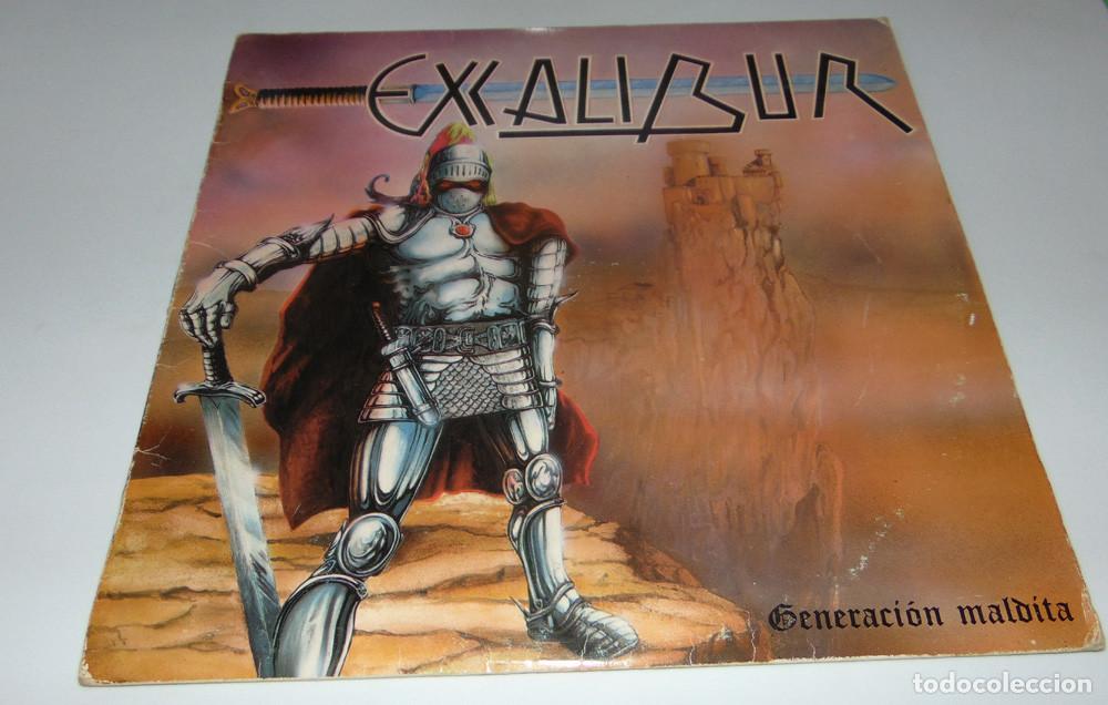 Discos de vinilo: EXCALIBUR - GENERACI&Oacute;N MALDITA - LP EDICI&Oacute;N ORIGINAL SNIF 1988 - HEAVY METAL