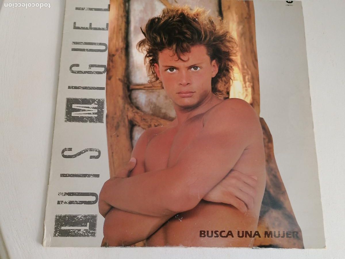 Discos de vinilo: Luis Miguel &ndash; Busca Una Mujer, ed espa&ntilde;ola, contiene el encarte 1988 Latin, Pop Rock, Ballad
