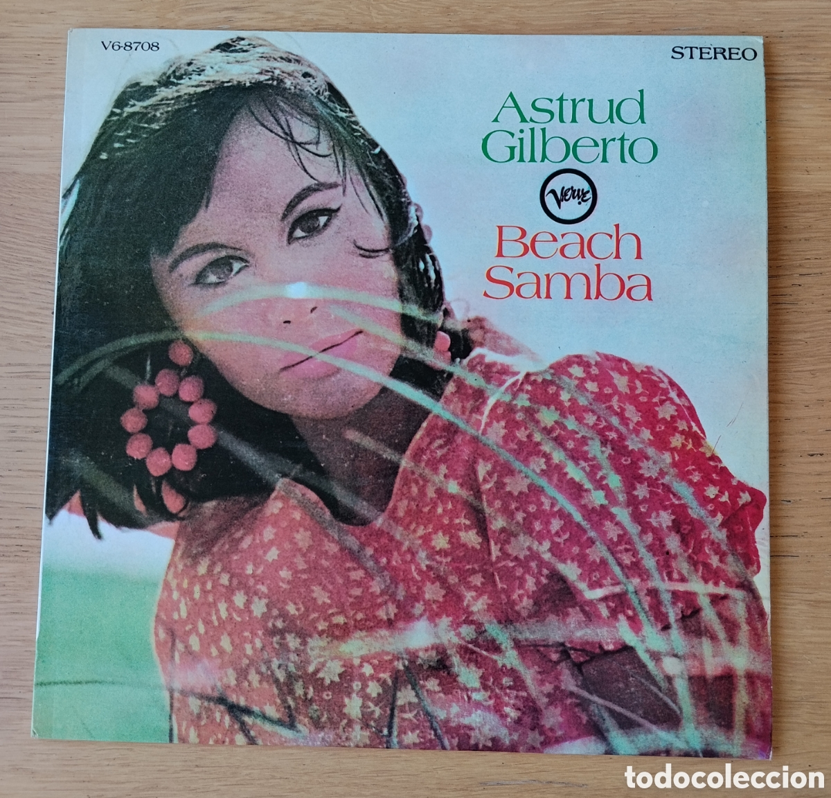 Discos de vinilo: ASTRUD GILBERTO : &rdquo;BEACH SAMBA&rdquo; - LP VINILO 1968 - BOSSA NOVA- SAMBA - VERVE RECORDS