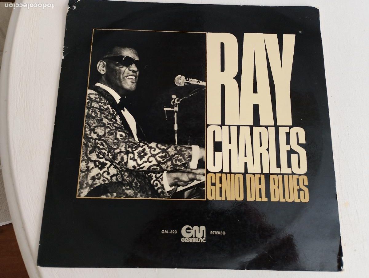 Discos de vinilo: Ray Charles &ndash; Ray Charles: Genio Del Blues,1974,ed espa&ntilde;ola,Jazz, Funk / Soul, Blues Rhythm