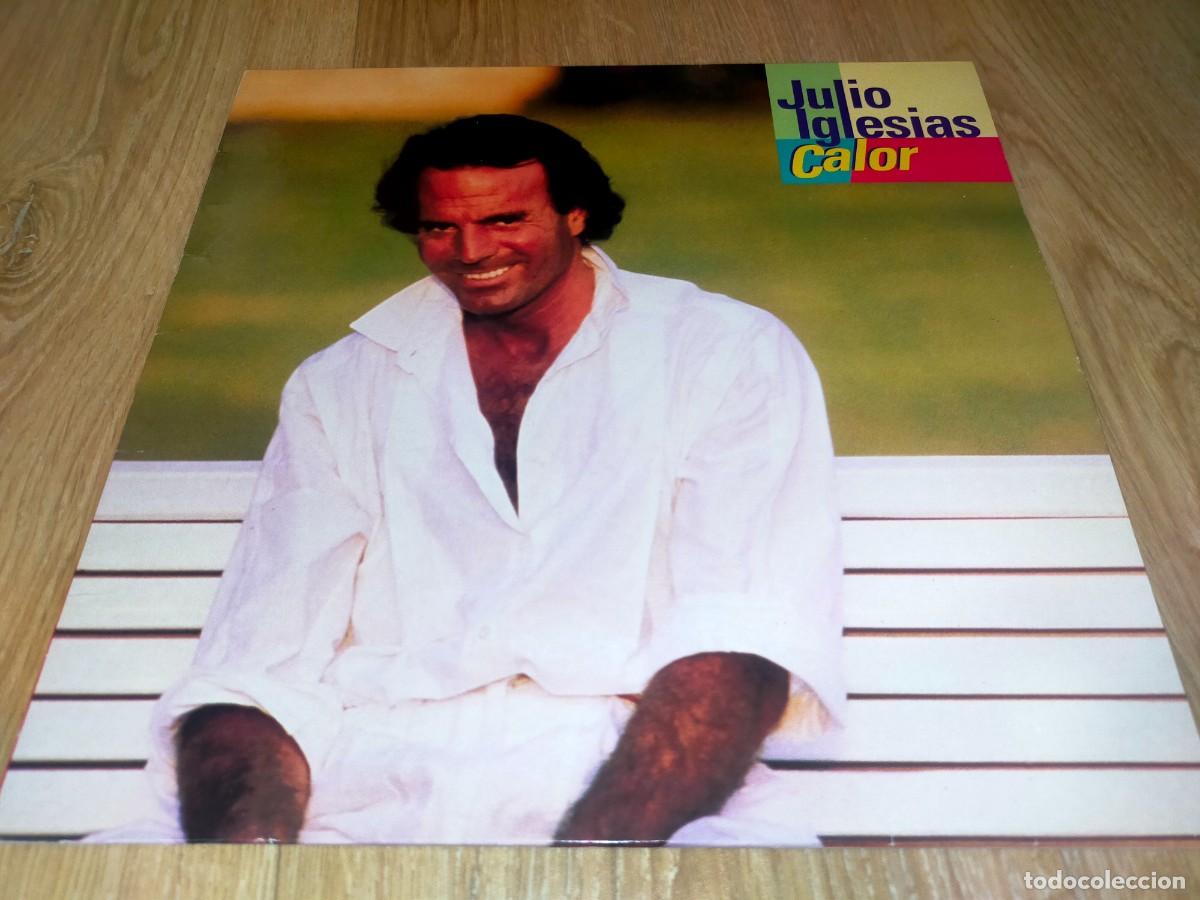 Discos de vinilo: JULIO IGLESIAS-CALOR-CONTIENE ENCARTE-ORIGINAL 1992
