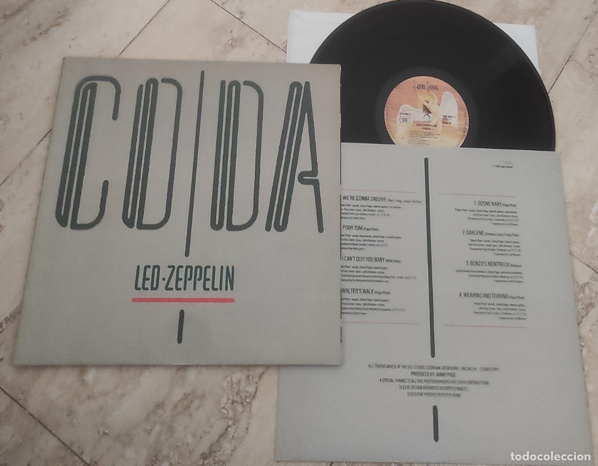 Discos de vinilo: Led Zeppelin &ndash; Coda-LP- 1982- UK- EXCELENTE ESTADO IMPECABLE- CONTIENE INSERT-