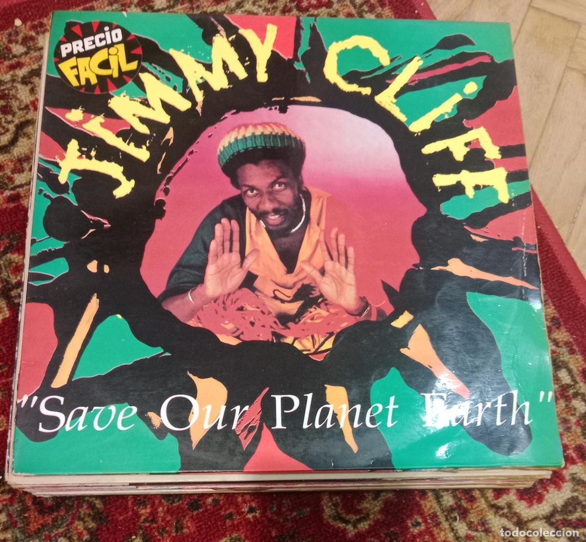 Discos de vinilo: Jimmy Cliff &ndash; Save Our Planet Earth Lp Espa&ntilde;a 1990