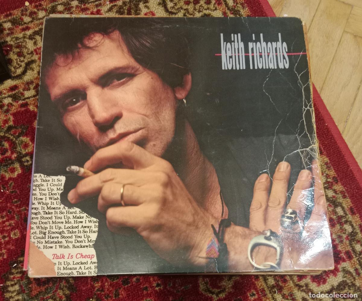 Discos de vinilo: Keith Richards &ndash; Talk Is Cheap Lp Espa&ntilde;a 1988
