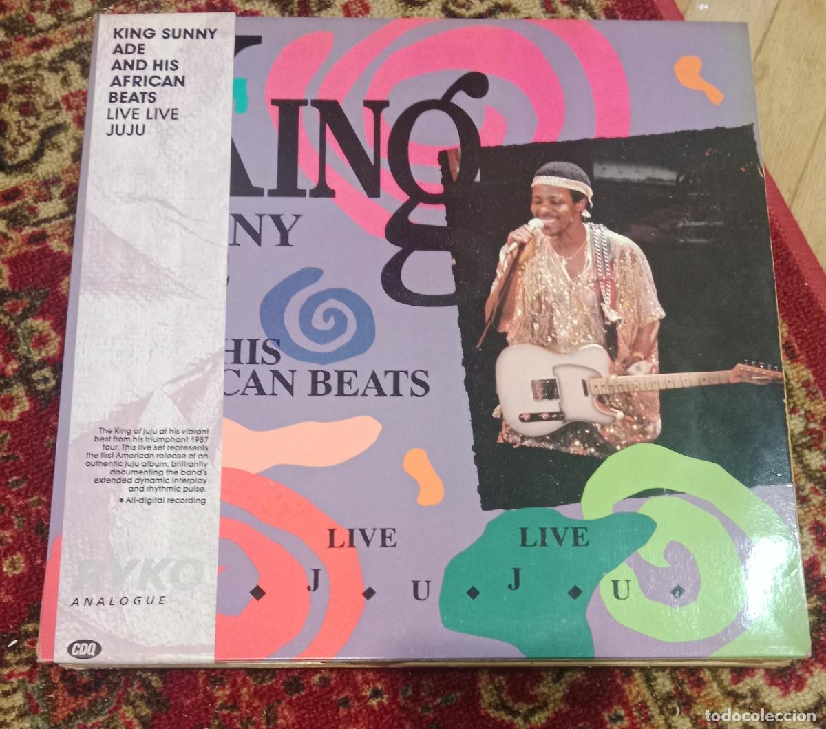 Discos de vinilo: King Sunny Ade & His African Beats &ndash; Live Live Juju Lp EEUU 1988