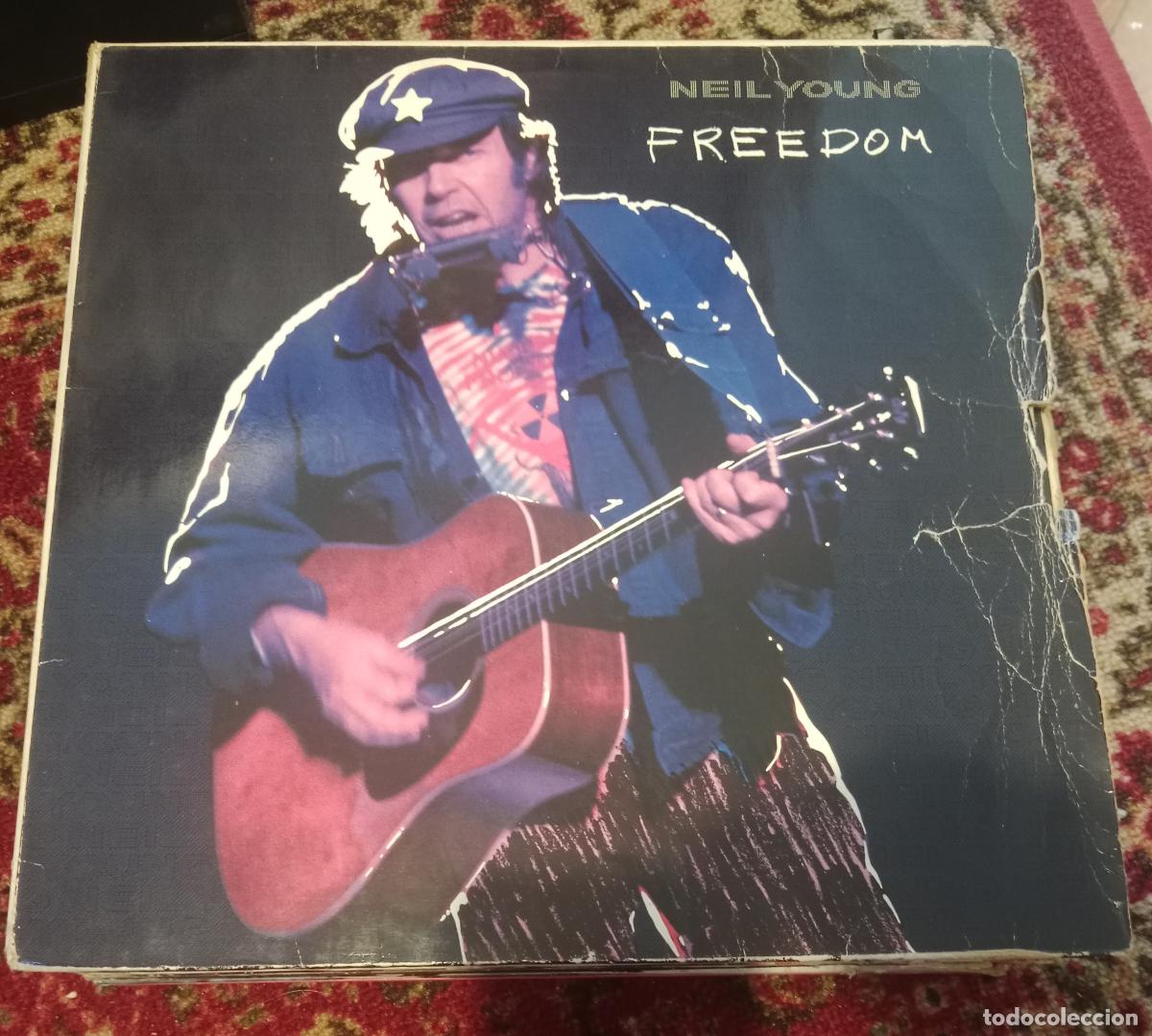 Discos de vinilo: Neil Young &ndash; Freedom Lp Espa&ntilde;a 1989