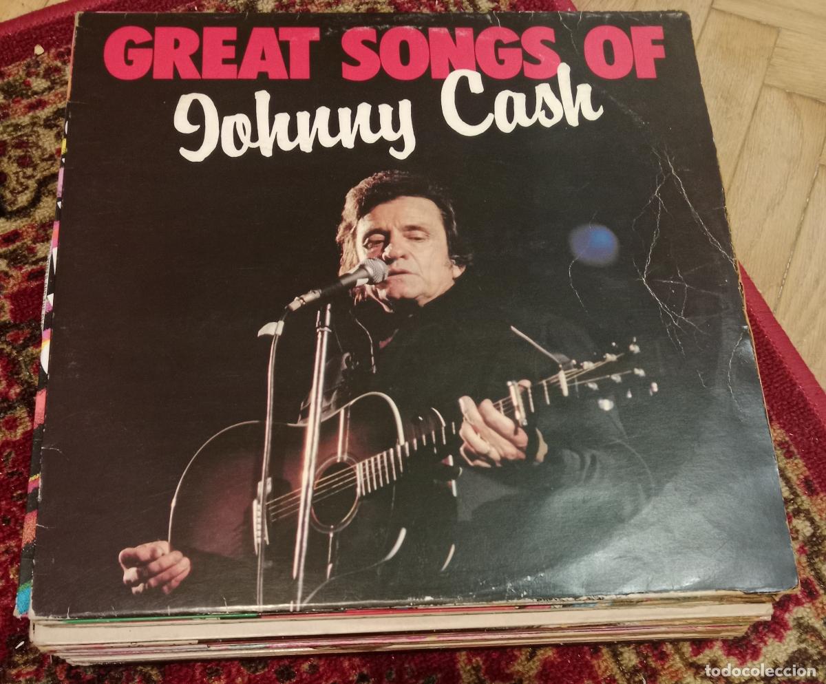 Discos de vinilo: Johnny Cash &ndash; Great Songs Of Johnny Cash Lp Suiza 1984