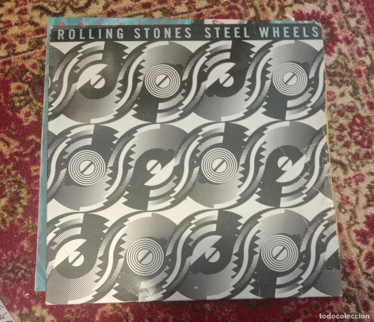 Discos de vinilo: Rolling Stones* &ndash; Steel Wheels Lp Espa&ntilde;a 1989