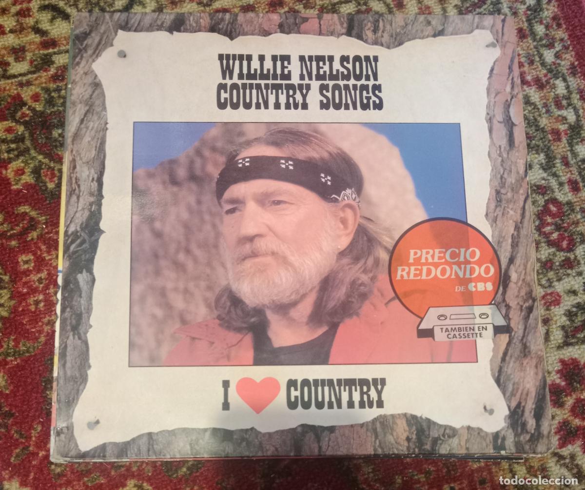 Discos de vinilo: Willie Nelson &ndash; Country Songs Lp Espa&ntilde;a 1989