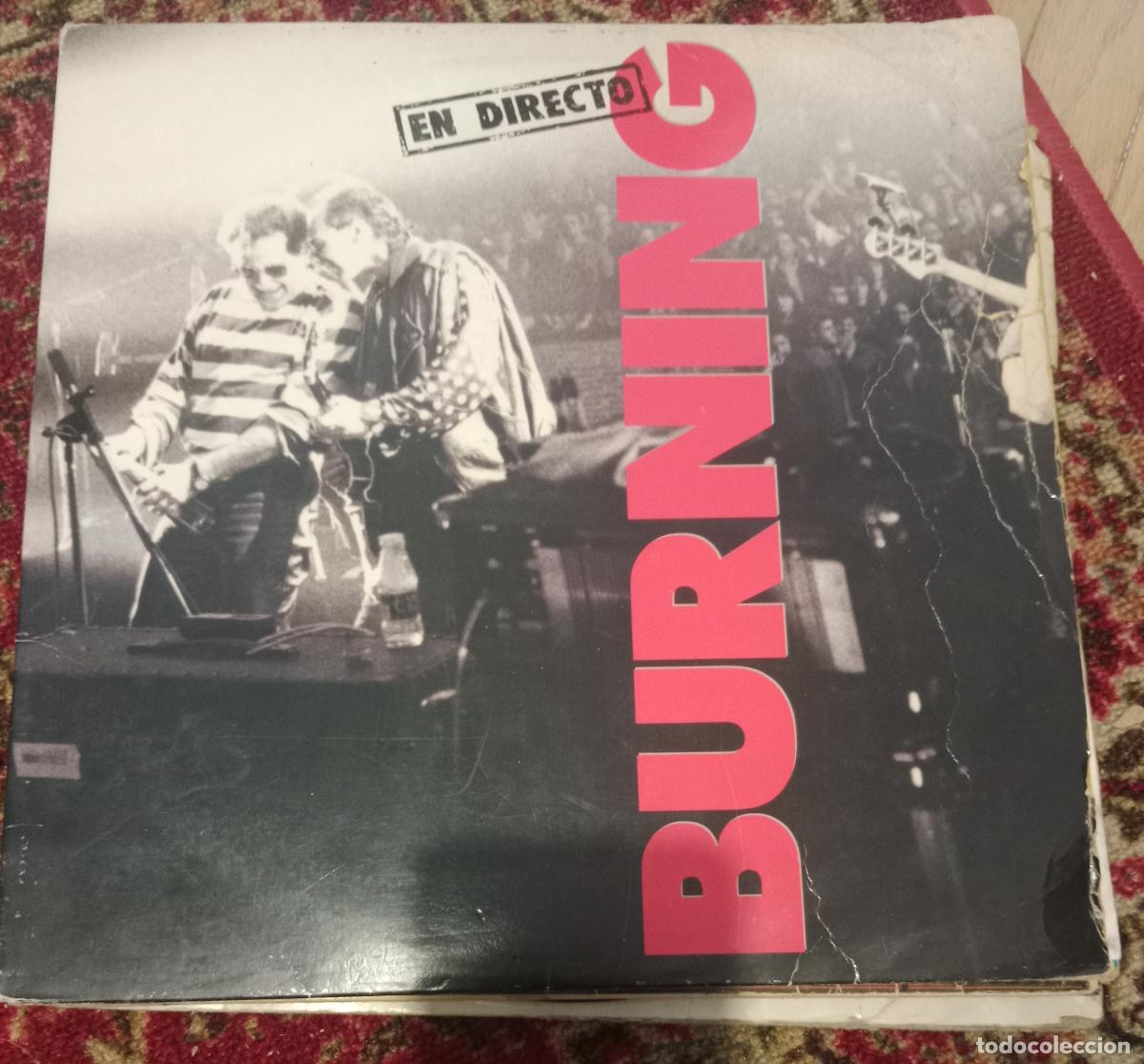 Discos de vinilo: Burning &ndash; Burning En Directo Doble Lp Espa&ntilde;a 1991