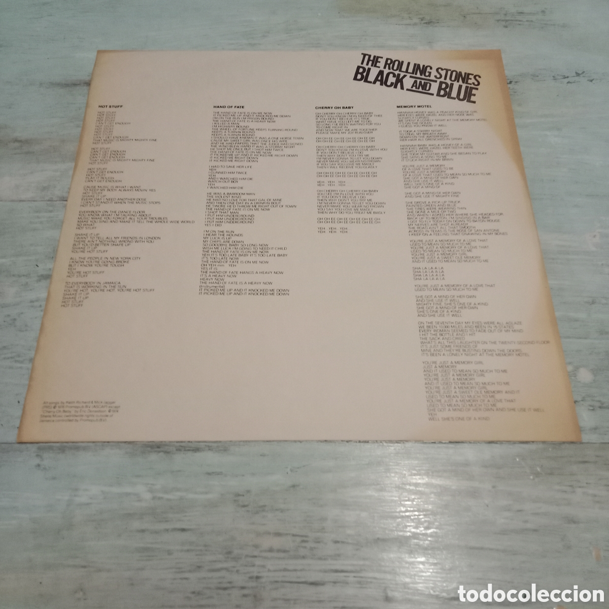 Discos de vinilo: THE ROLLING STONES - BLACK AND BLUE - LP GATEFOLD - Foto 6
