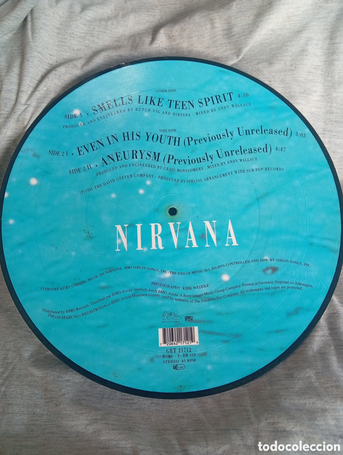 Discos de vinilo: Picture disc nirvana - Foto 2