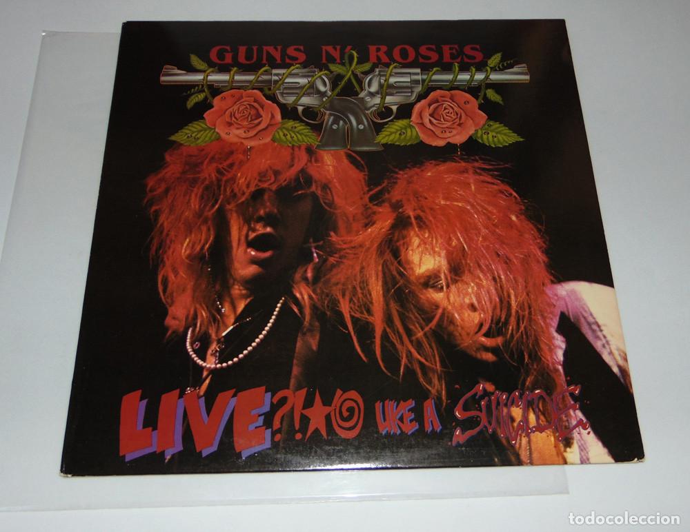 Discos de vinilo: GUNS N' ROSES &ndash; Live ?!★@ Like A Suicide - 12'' EP USA 1986