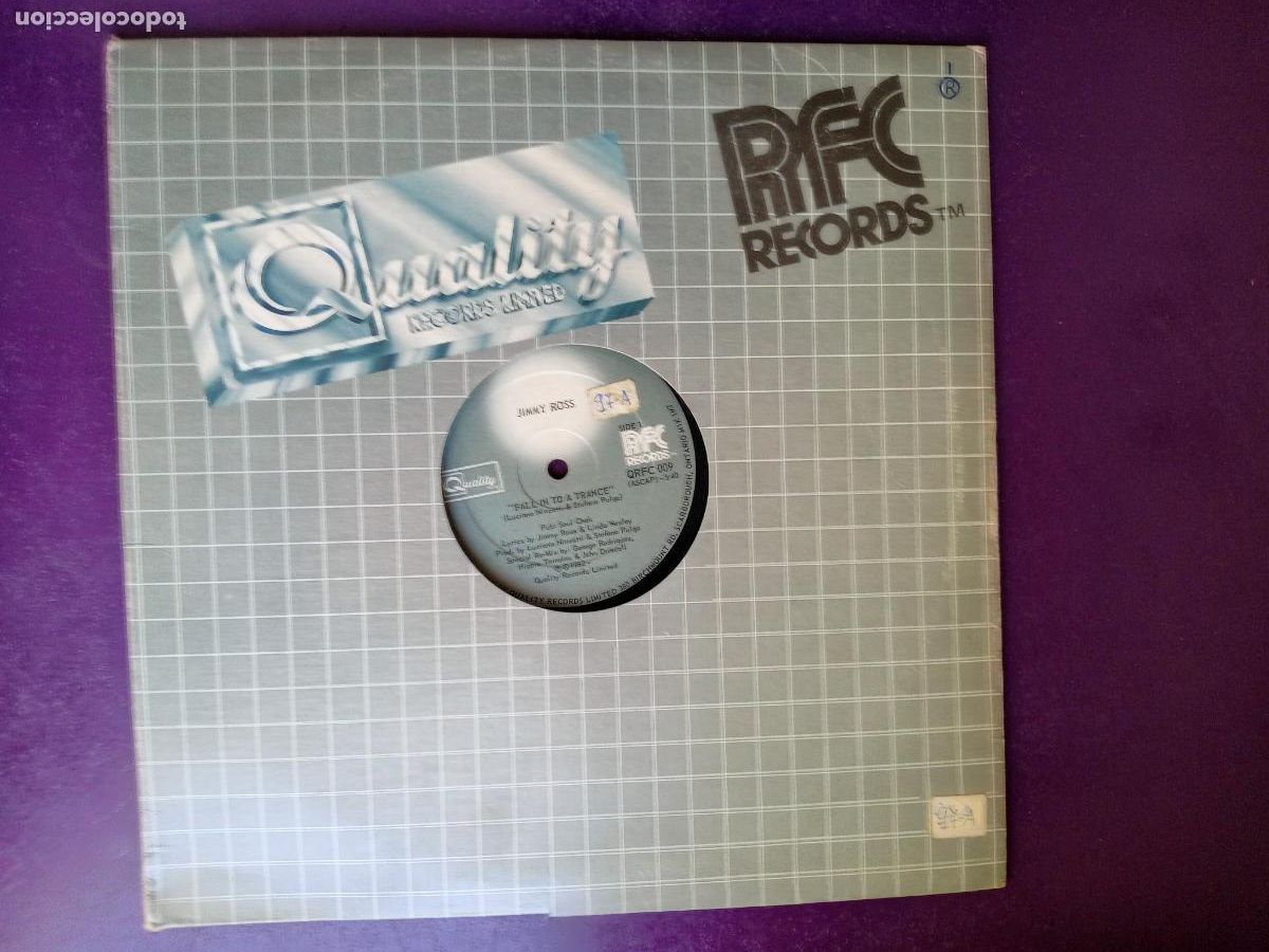 Discos de vinilo: Jimmy Ross &lrm;&ndash; Fall In To A Trance - MAXI RFC 1982 - DISCO 80'S - BOOGIE