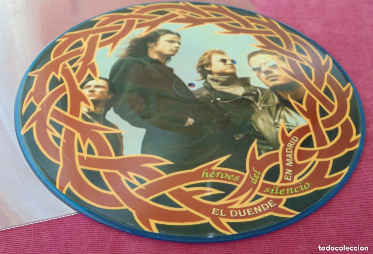 Discos de vinilo: H&eacute;roes Del Silencio &ndash; El Duende En Madrid - LP PICTURE DISC ITALIA 1994 - BLUE RIM
