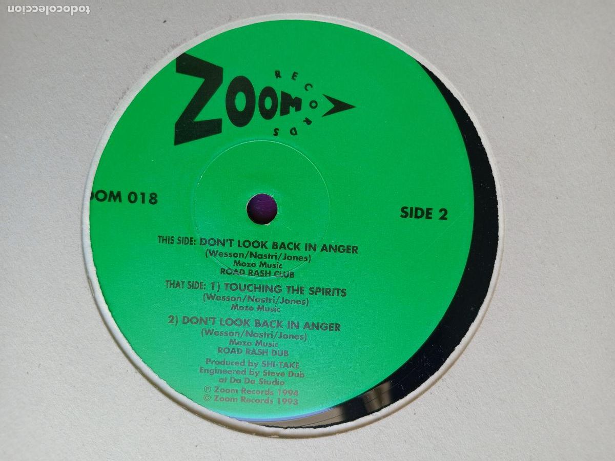 Discos de vinilo: Shi-Take &lrm;&ndash; Don't Look Back In Anger - MAXI ZOOM 1994 - ELECTRONICA, HOUSE 90'S TRANCE PROGRESSIVE