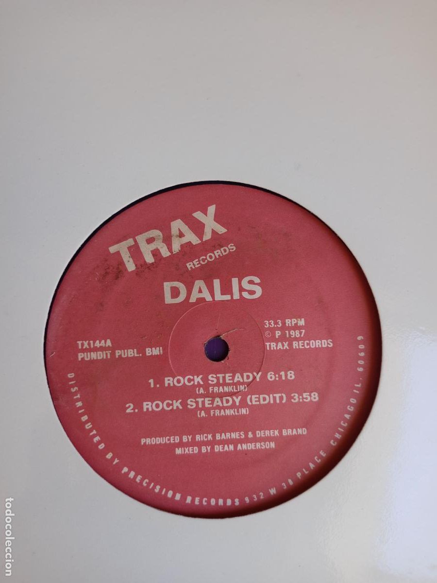 Discos de vinilo: Dalis &ndash; Rock Steady - MAXI TRAX 1987 - ELECTRONICA HOUSE