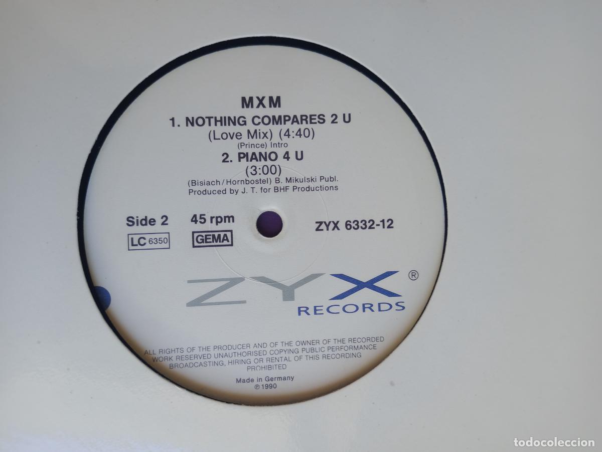 Discos de vinilo: MXM &ndash; Nothing Compares 2 U - MAXI ZYX 1990 ELECTRONICA - DISCO - Foto 2