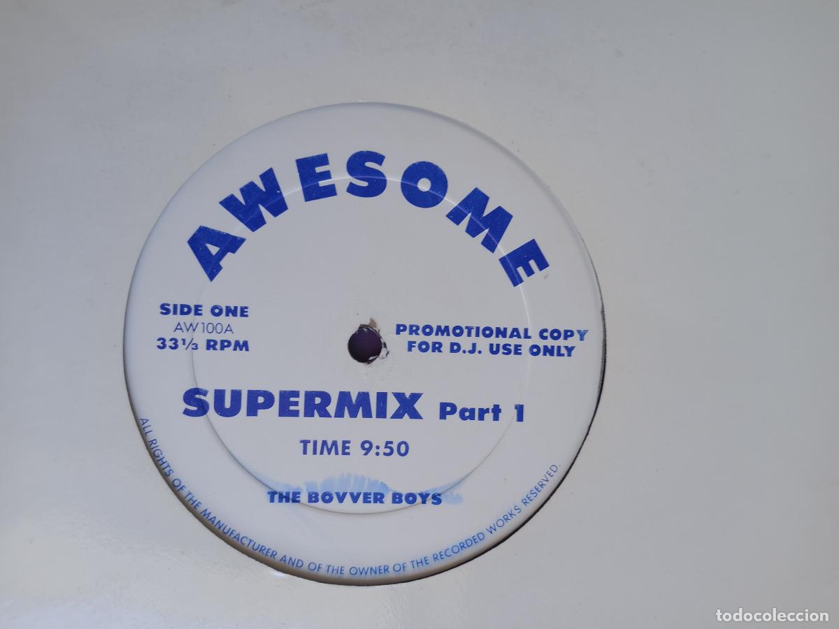 Discos de vinilo: The Bovver Boys &lrm;&ndash; Supermix - MAXI AWESOME 1987 ELECTRONICA - DISCO - HIP HOP
