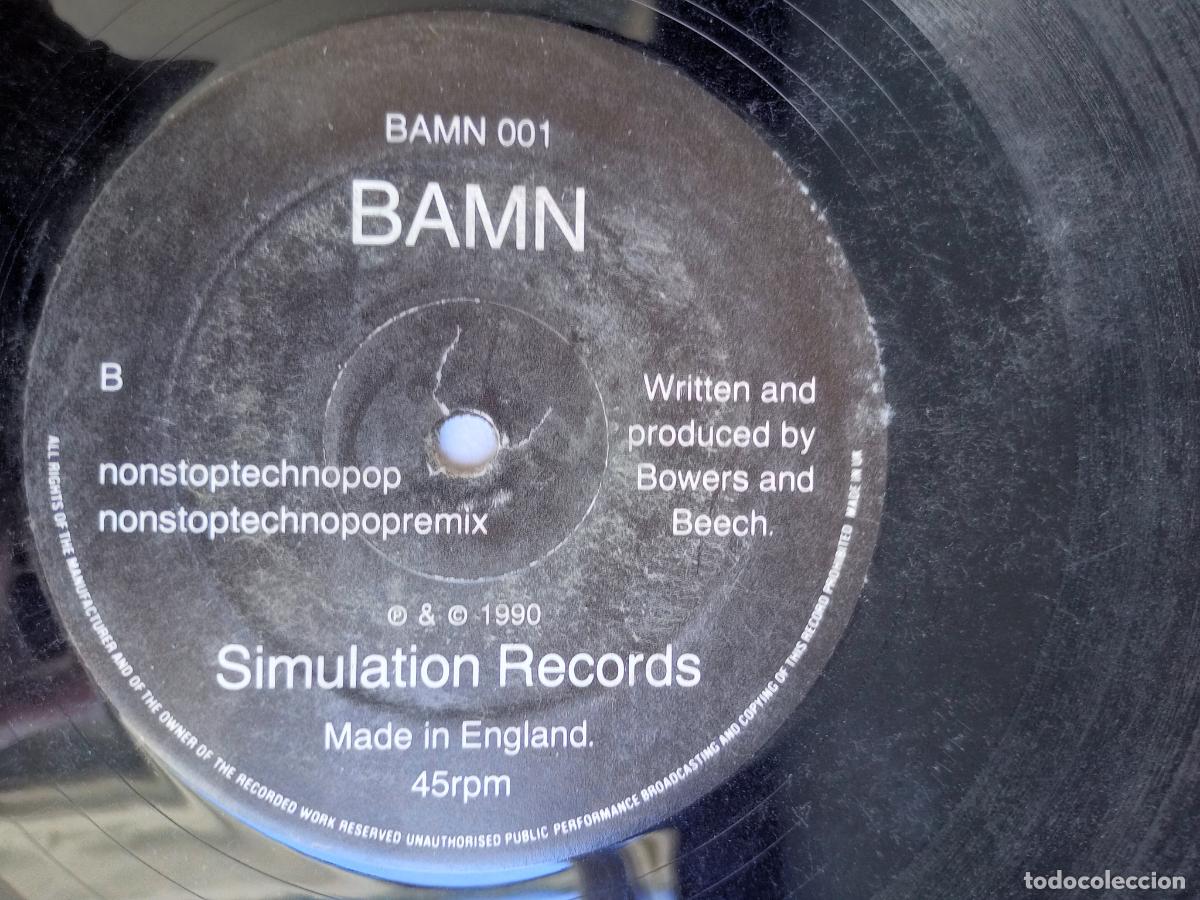 Discos de vinilo: Bamn EP - MAXI SIMULATION 1990 ELECTRONICA, NEW BEAT - Foto 2