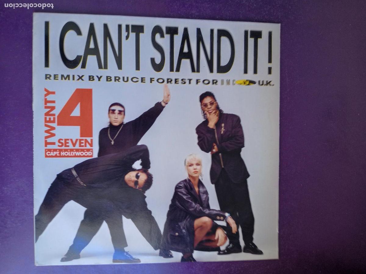 Discos de vinilo: Twenty 4 Seven + Capt. Hollywood &lrm;&ndash; I Can't Stand It! (The Remix - MAXI BCM 1990 - ELECTRONICA HOUSE