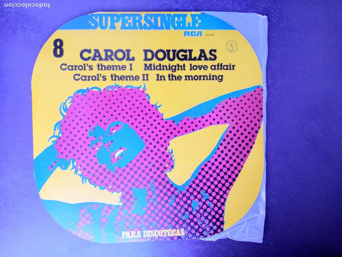 Discos de vinilo: Carol Douglas &lrm;&ndash; Midnight Love Affair / In The Morning - MAXI RCA 1977 - DISCO ELECTRONICA 70'S