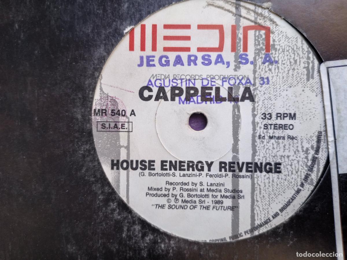 Discos de vinilo: Cappella &ndash; House Energy Revenge (Remix) - MAXI MEDIA RECORDS 1989 - ELECTRONICA ITALIA HOUSE