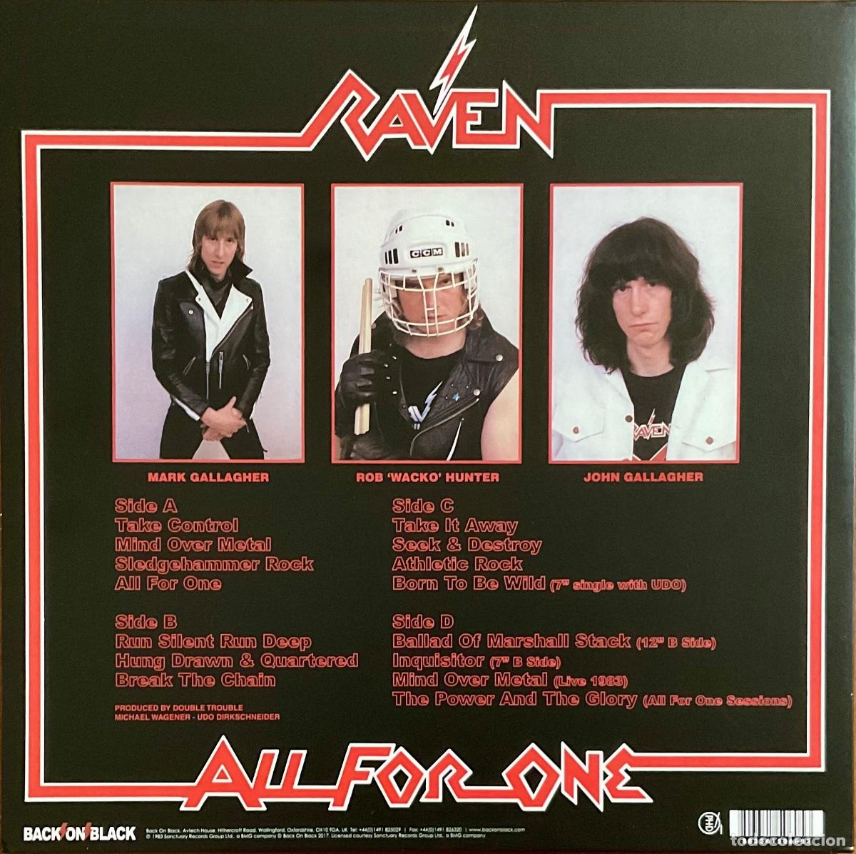 Discos de vinilo: RAVEN &mdash;&mdash; ALL FOR ONE - Foto 2