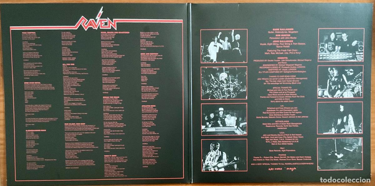 Discos de vinilo: RAVEN &mdash;&mdash; ALL FOR ONE - Foto 3