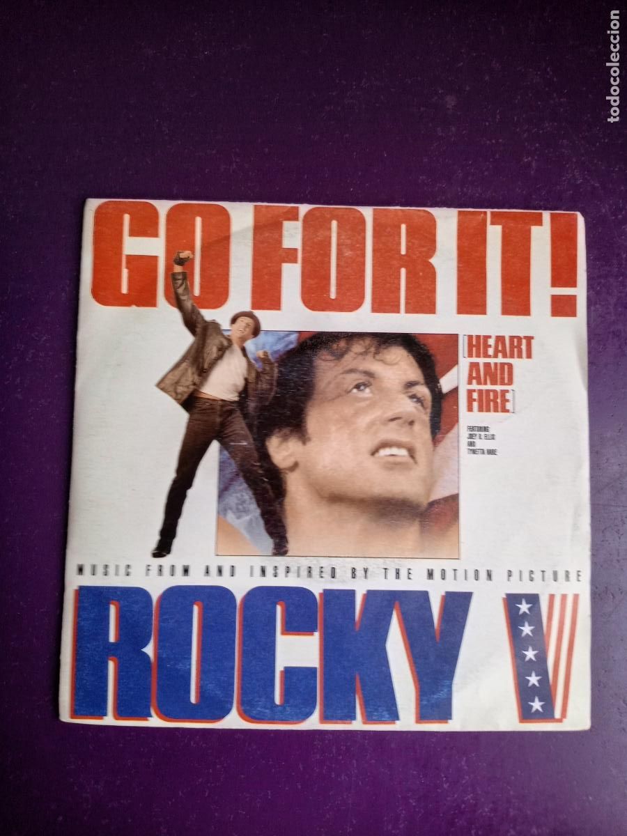 Discos de vinilo: JOEY B. ELLIS AND TYNETTA HARE &lrm;&ndash; GO FOR IT - SG CAPITOL 1990 - BSO CINE ROCKY - HIP HOP - STALLONE