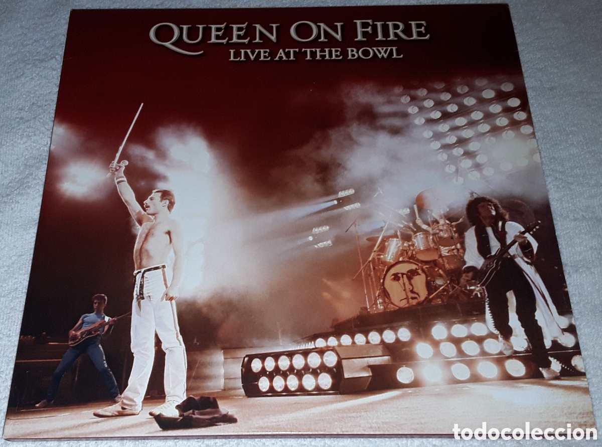 Discos de vinilo: 3 LP - QUEEN - QUEEN ON FIRE - LIVE AT THE BOWL