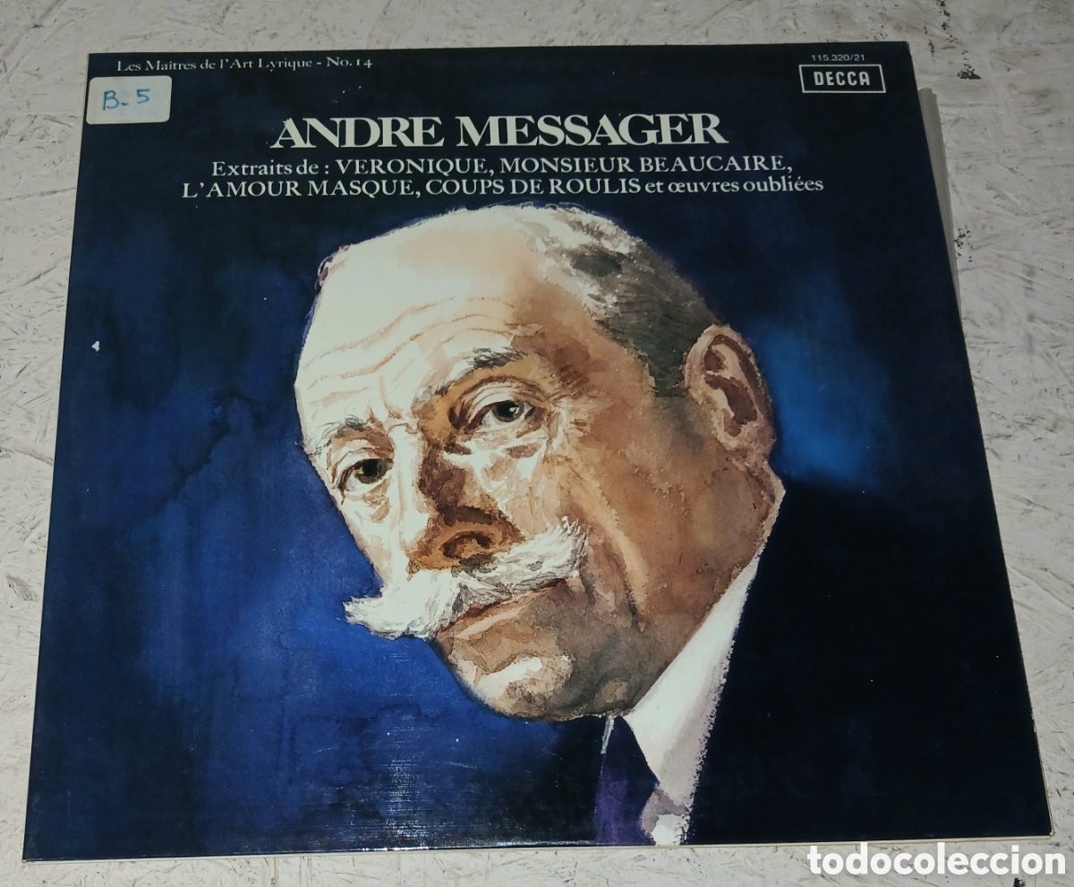 Discos de vinilo: Vinilo 2xLP Gatefold: Andr&eacute; Messager: Extraits de V&eacute;ronique, Monsieur Beaucaire, L'Amour Masqu&eacute;, ..
