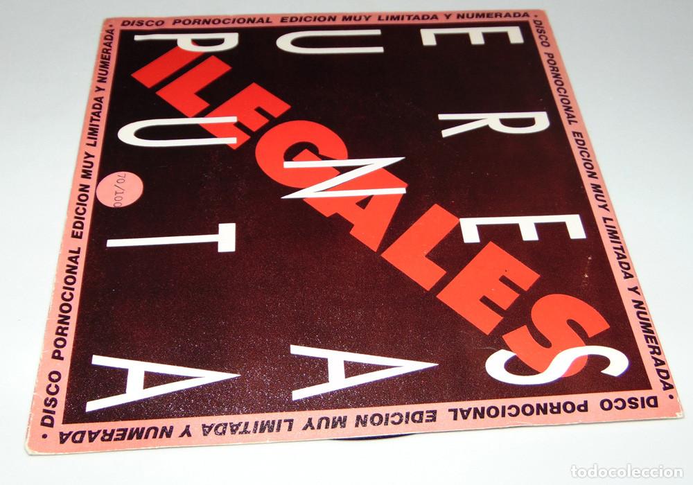 Discos de vinilo: ILEGALES - ERES UNA PUTA - SINGLE PROMO EDICI&Oacute;N LIMITADA NUMERADA DE 100 COPIAS 1985