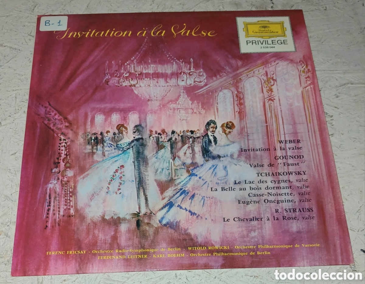Discos de vinilo: Vinilo LP: Invitation &agrave; la Valse - Weber, Gounod, Tcha&iuml;kovsky, R. Strauss / Fricsay, Rowicki, Leitne