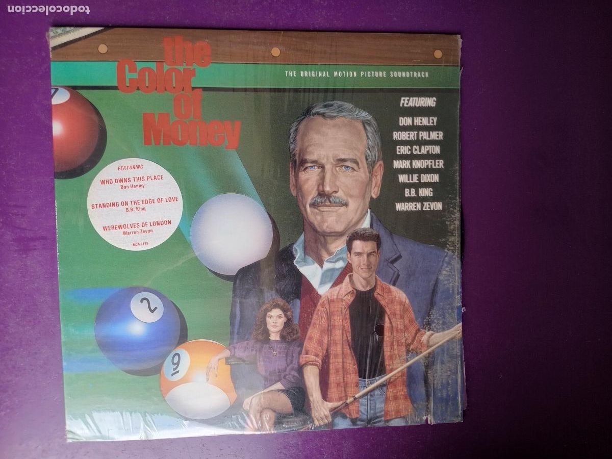 Discos de vinilo: The Color Of Money - EL COLOR DEL DINERO - LP MCA 1986, BSO CINE - ERIC CLAPTON, MARK KNOPFLER ETC