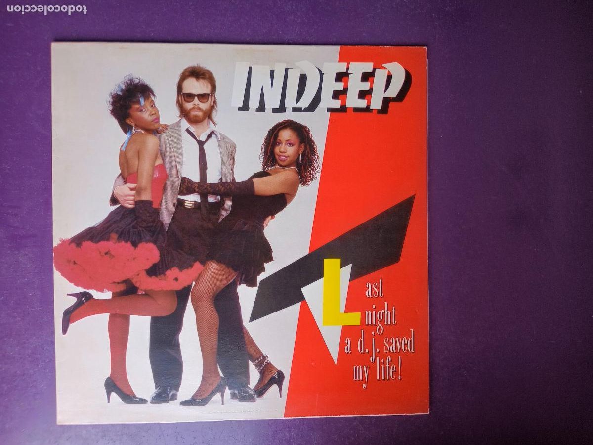 Discos de vinilo: INDEEP &lrm;&ndash; LAST NIGHT A D.J. SAVED MY LIFE - LP SOUND OF NEW YORK 1983 SIN USO - DISCO ELECTRONIC
