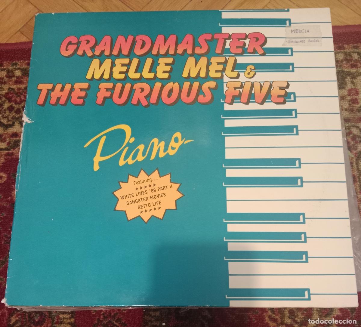 Discos de vinilo: Grandmaster Melle Mel & The Furious Five &lrm;&ndash; Piano Lp EEUU 1989