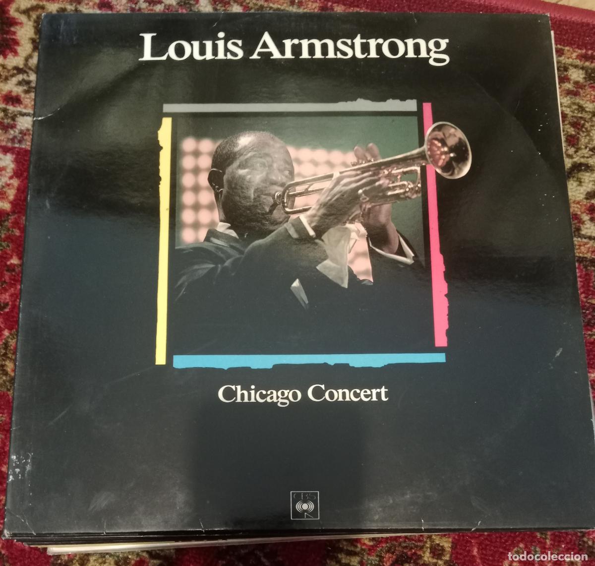 Discos de vinilo: Louis Armstrong &ndash; Chicago Concert Lp Espa&ntilde;a 1988