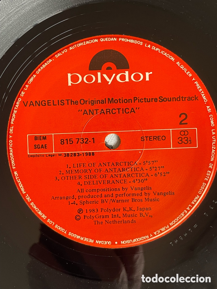 Discos de vinilo: Vangelis - Antarctica / LP - Foto 12