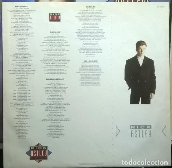 Discos de vinilo: Rick Astley, Whenever You Need Somebody - LP - Foto 6