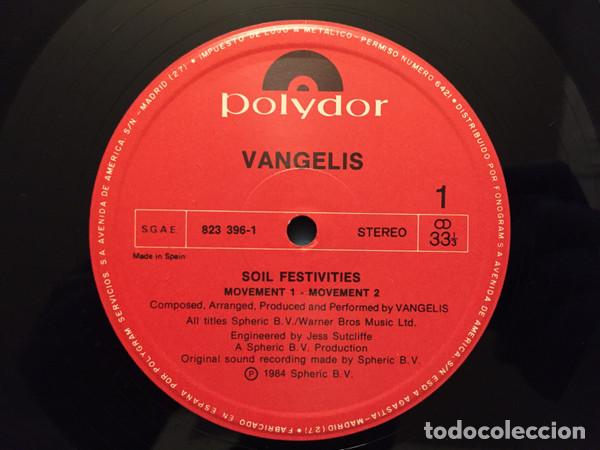 Discos de vinilo: Vangelis, Soil Festivities - LP - Foto 3