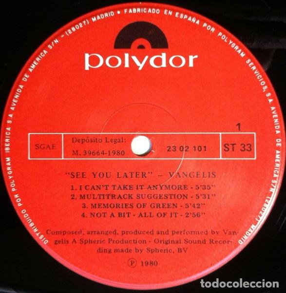 Discos de vinilo: Vangelis, See You Later - LP - Foto 3