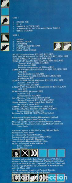 Discos de vinilo: Peter Gabriel, Peter Gabriel - LP - Foto 10