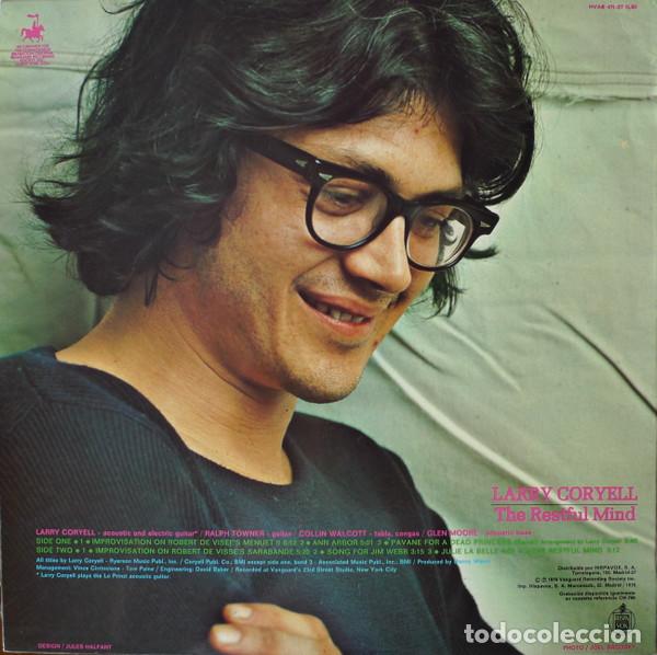 Discos de vinilo: Larry Coryell, The Restful Mind - LP - Foto 2