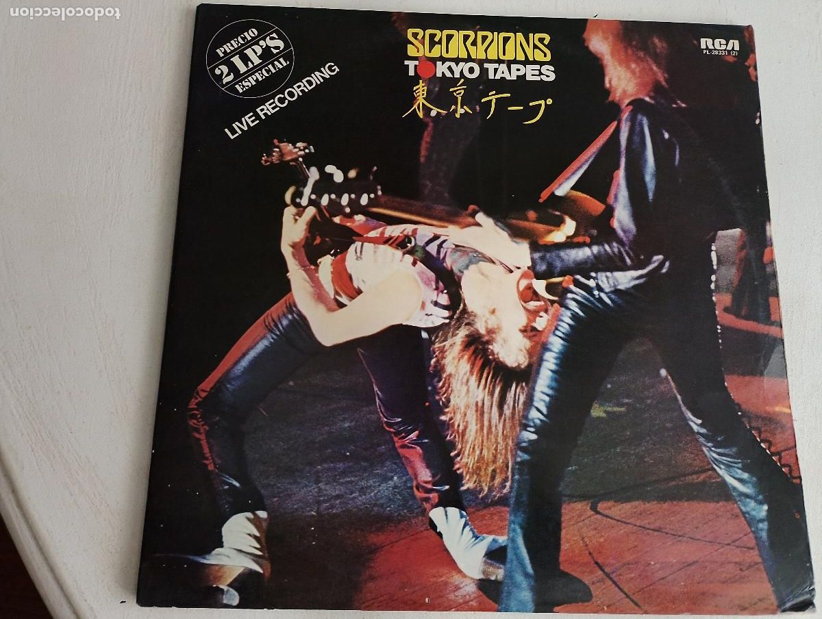 Discos de vinilo: Scorpions &ndash; Tokyo Tapes,ed espa&ntilde;ola doble portada,1982, ed espa&ntilde;ola, Hard Rock