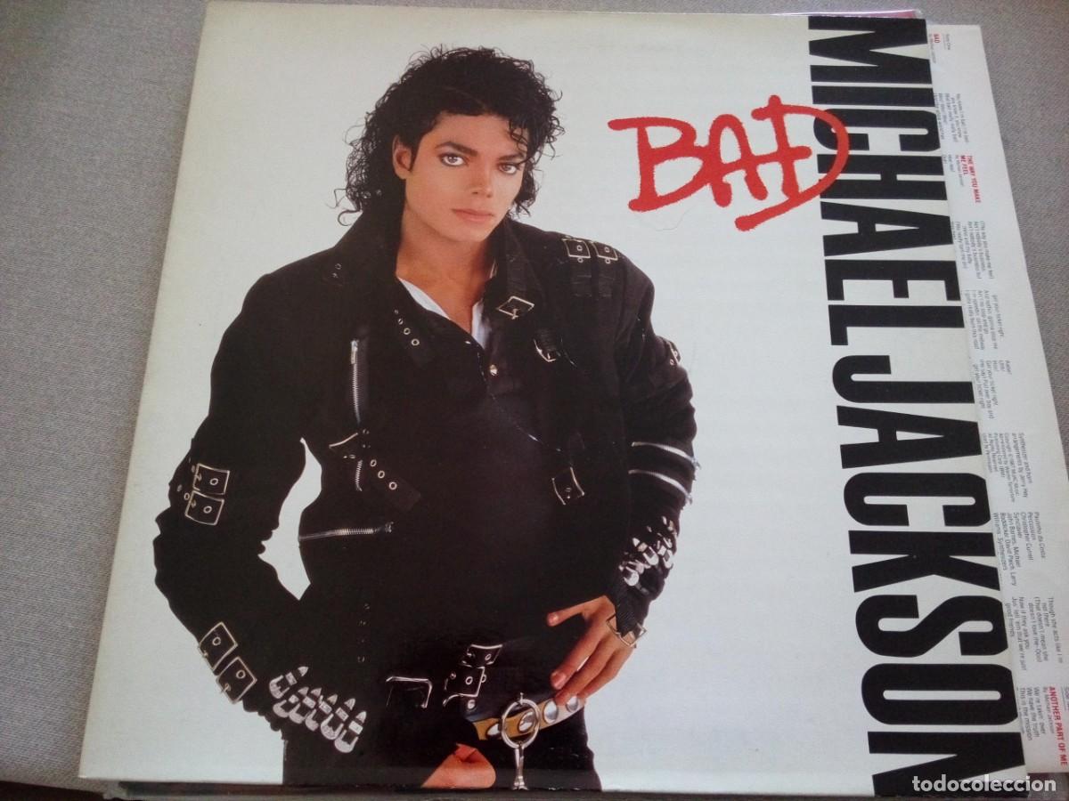 Discos de vinilo: Michael Jackson &lrm;&ndash; Bad LP SPAIN GATEFOLD 1987