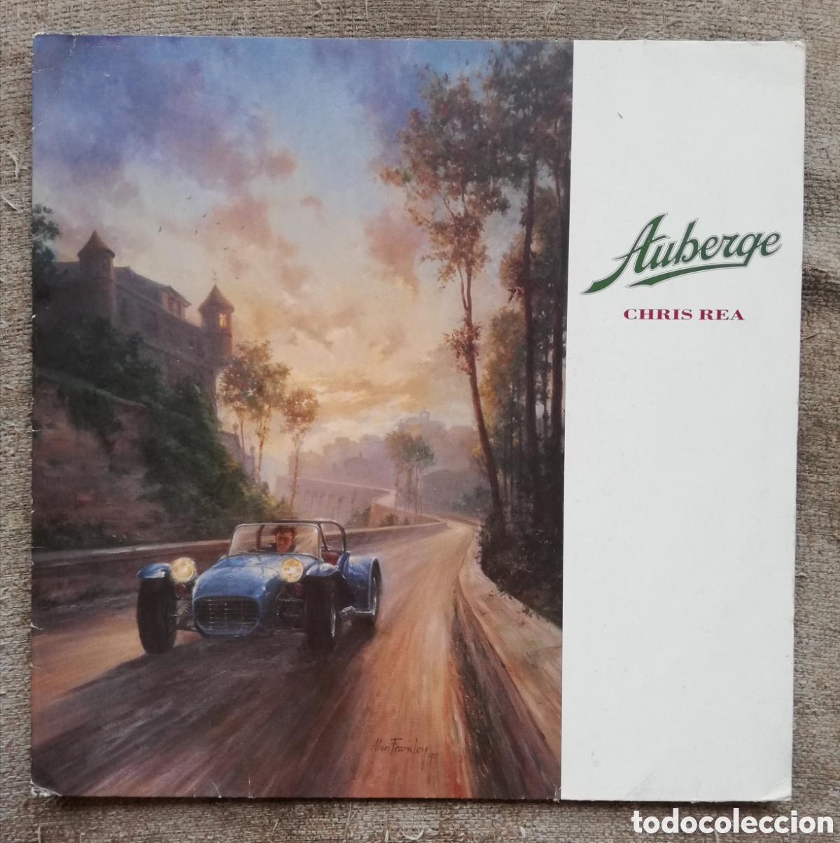 Discos de vinilo: Chris Rea - Auberge. Lp en vinilo edici&oacute;n alemana a&ntilde;o 1991