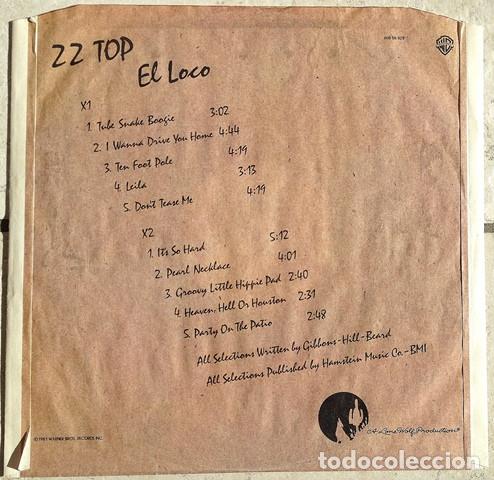Discos de vinilo: Zz Top, El Loco - LP - Foto 5