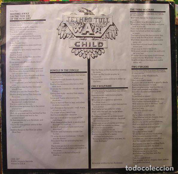 Discos de vinilo: Jethro Tull, War Child - LP - Foto 6