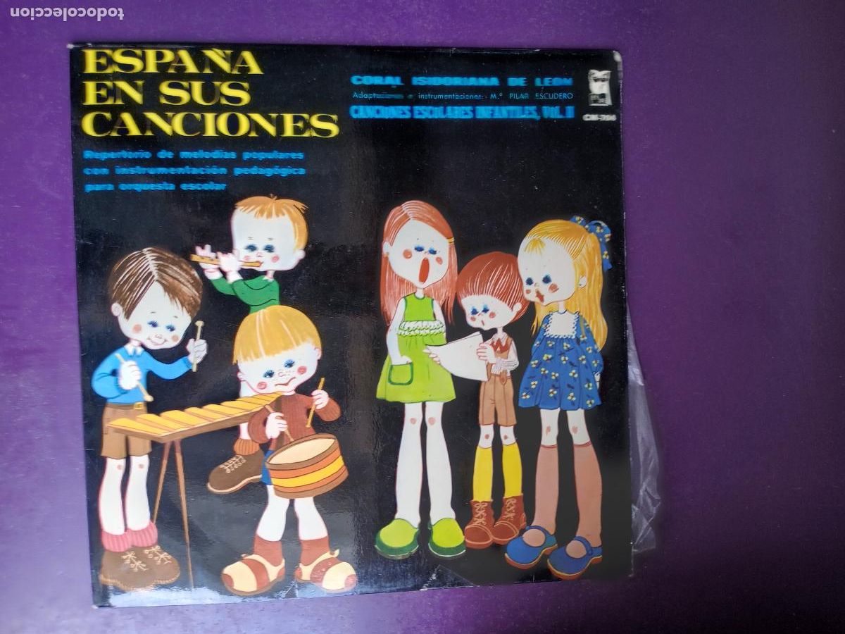 Discos de vinilo: ESPA&Ntilde;A EN SUS CANCIONES - CORAL ISIDORIANA DE LEON - LP ESDE 1970 - FOLK INFANTIL TRADICIONAL